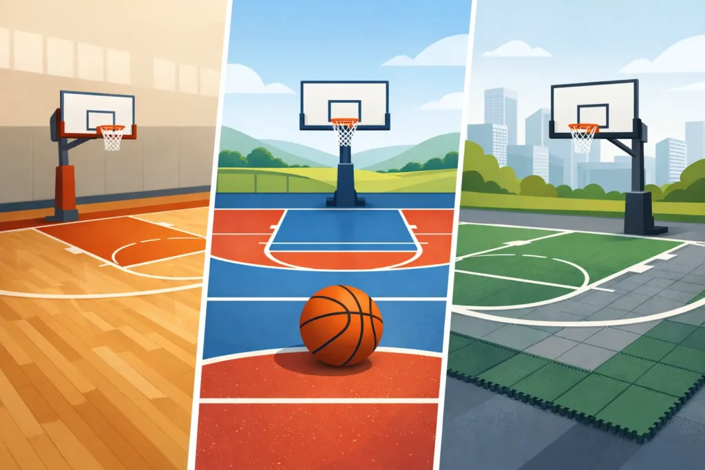Basketball Court Surface Options for Lasting Play